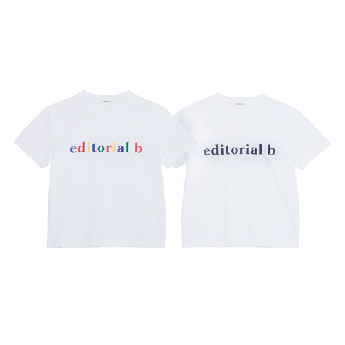 editorial b 로고 티셔츠 (바로배송)