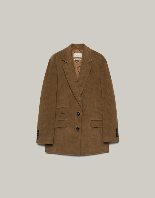 [3차] Corduroy Simple Two-Button Jacket