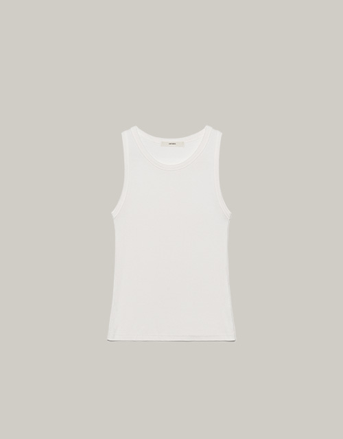 23ver. editorial rib sleeveless (3color)